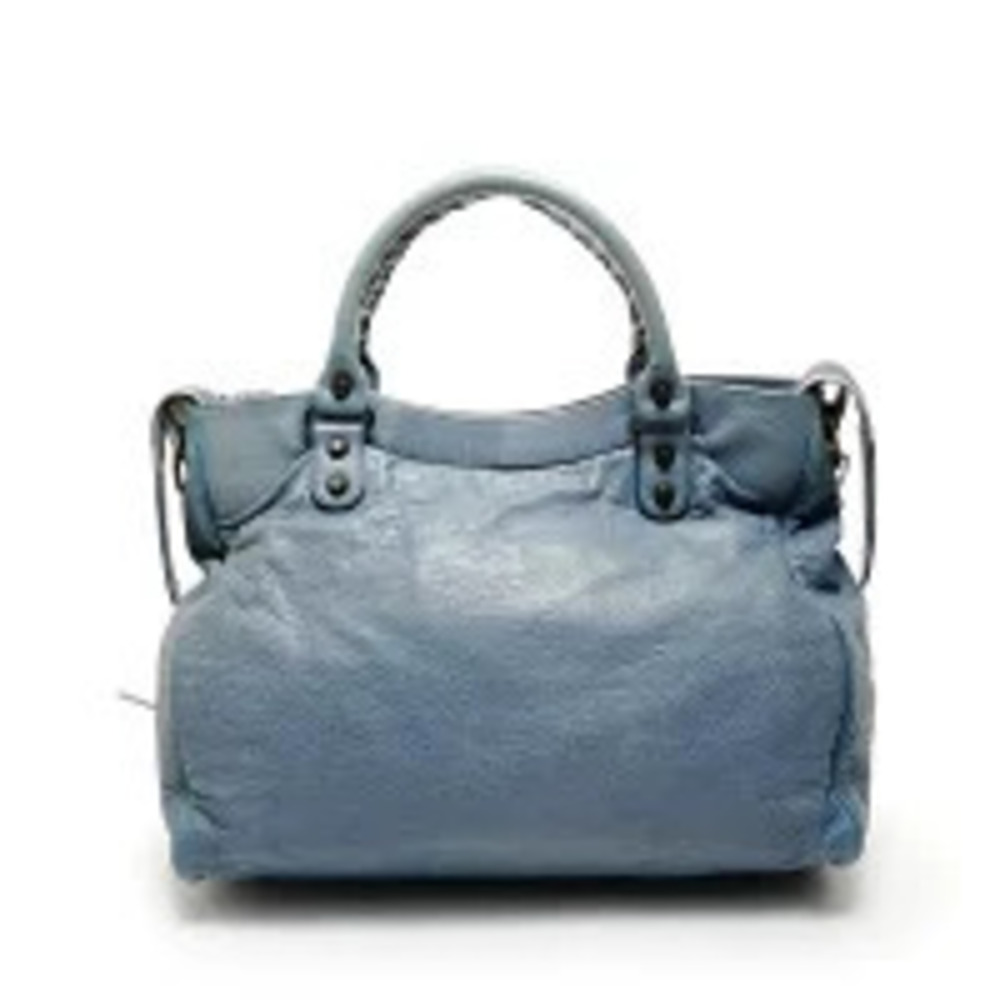 Balenciaga City blue handbag